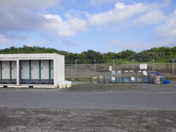 海水浴場開設期間に設置するゴミ箱