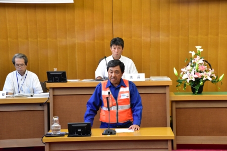 中心市宣言の様子（遠景）