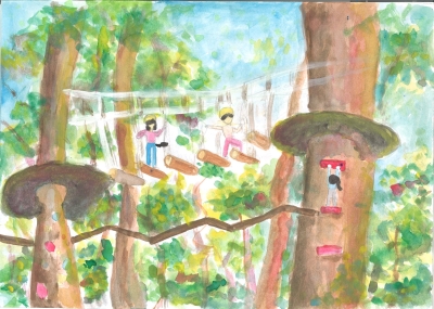 館山小学校 6年 雪縄瑚音「アスレチックでみんなが遊べて笑顔になれる館山」