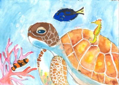 館山小学校 5年 榎本咲月「生物が快適にすごせる海」