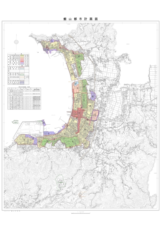 館山都市計画図