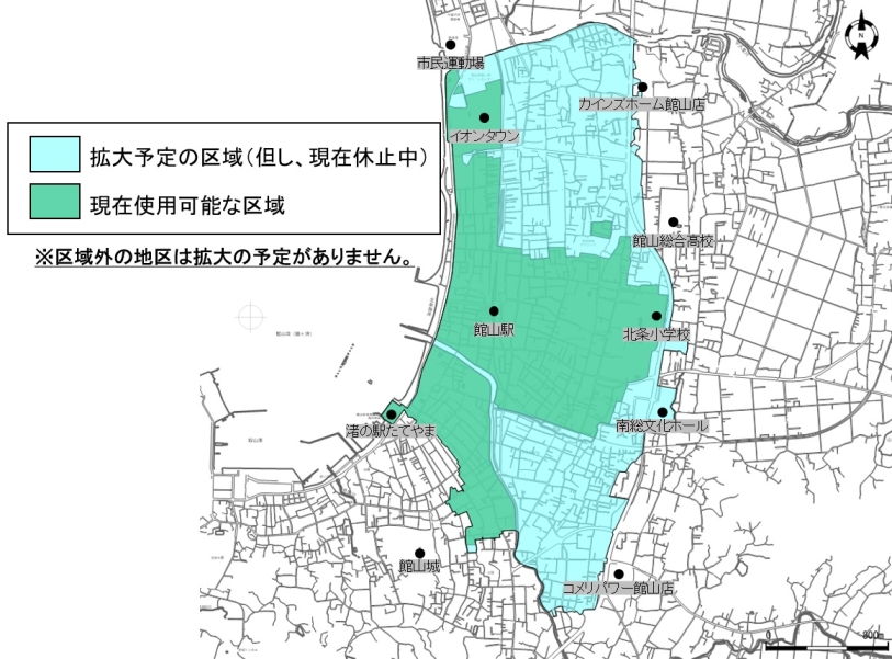 区域拡大の予定について