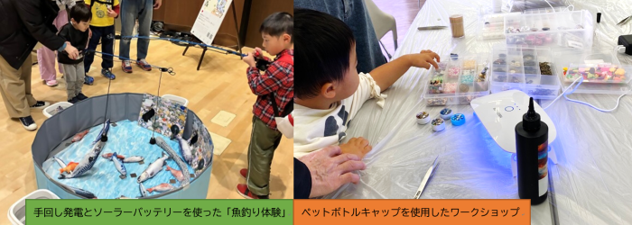 手回し発電、ペットボトルキャップキーホルダー